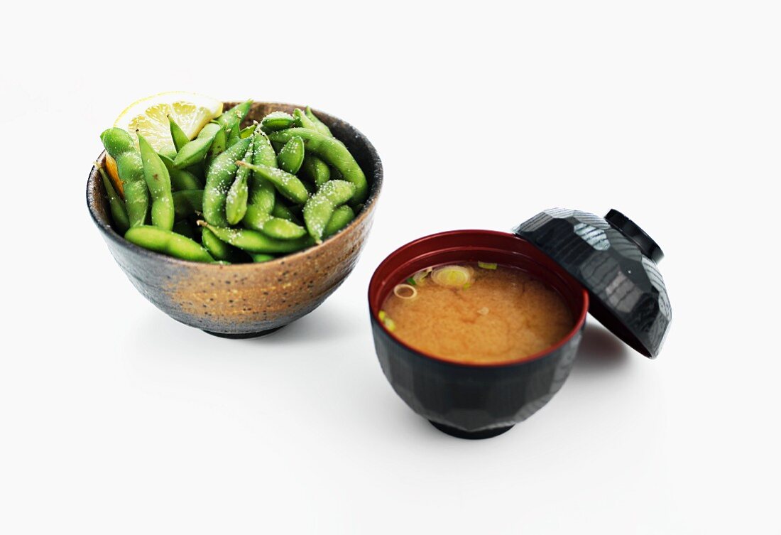 Misosuppe und gesalzene Smoothie (Japan)
