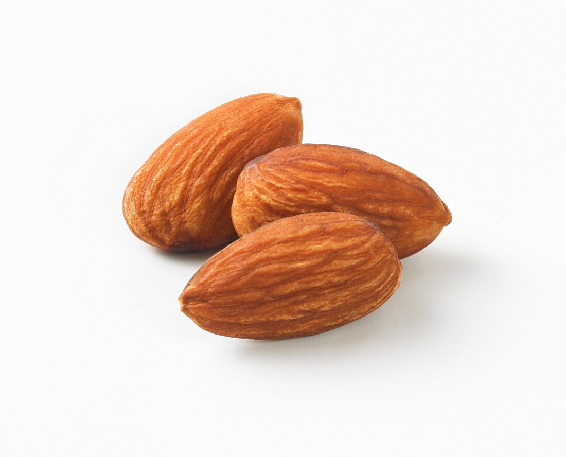 Three almonds