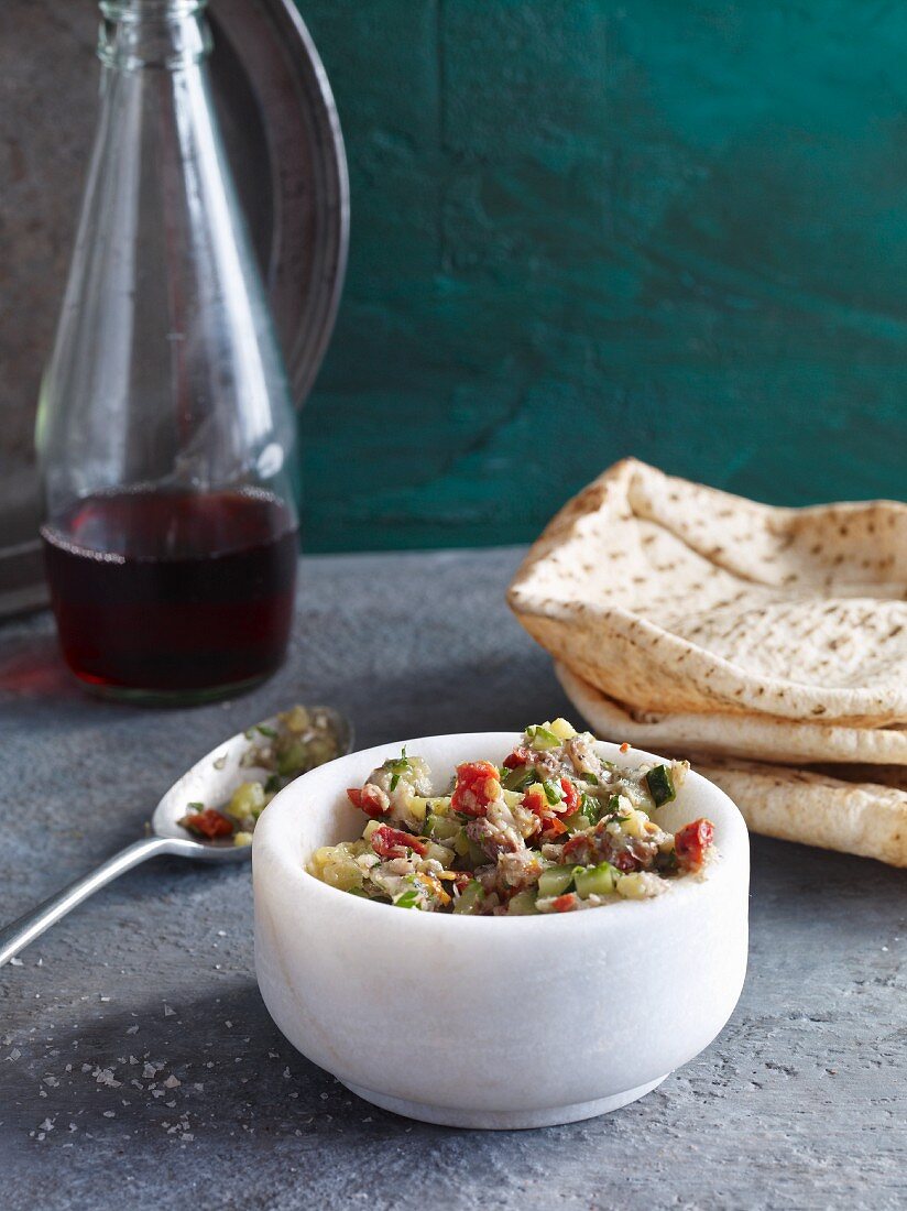 Sardine relish with courgettes