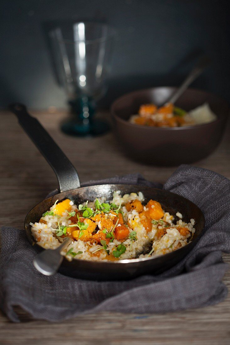 Risotto with pumpkin, Gruyere and Sage