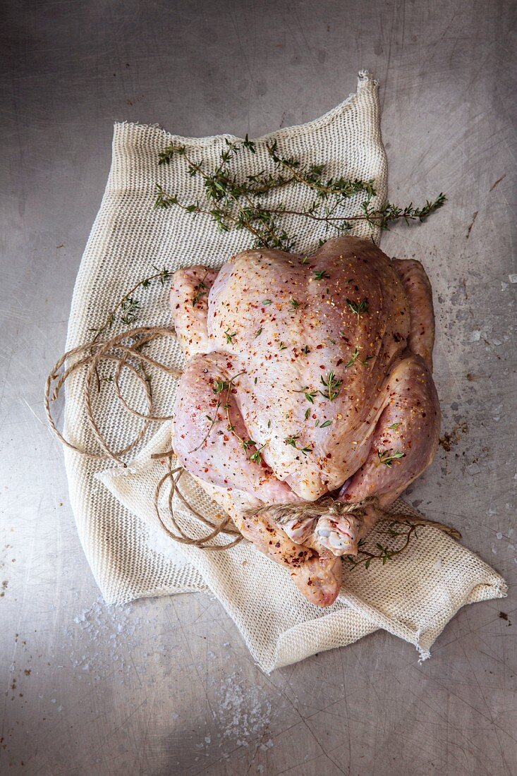 Spiced chicken with thyme