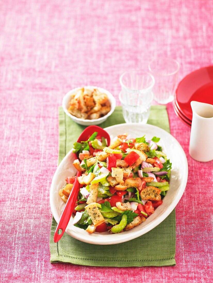 Panzanella (bread salad, Italy)