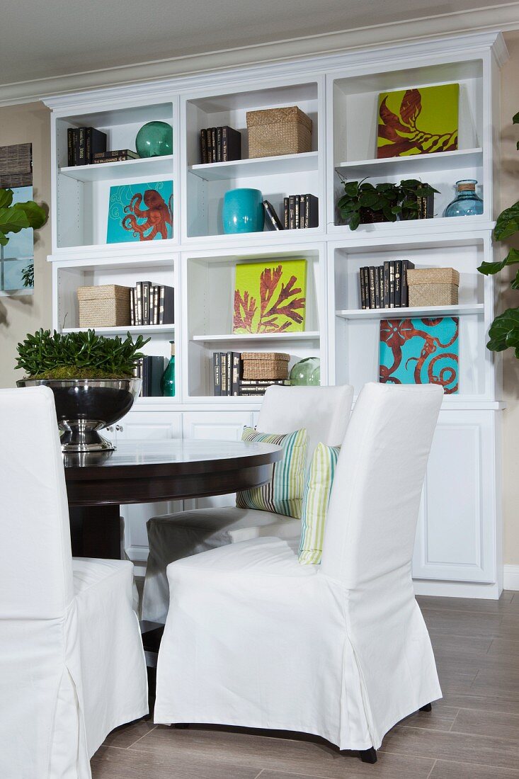 Dining table and shelves; Azusa; California; USA