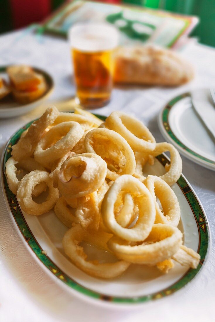 Plate of Fried Calamari