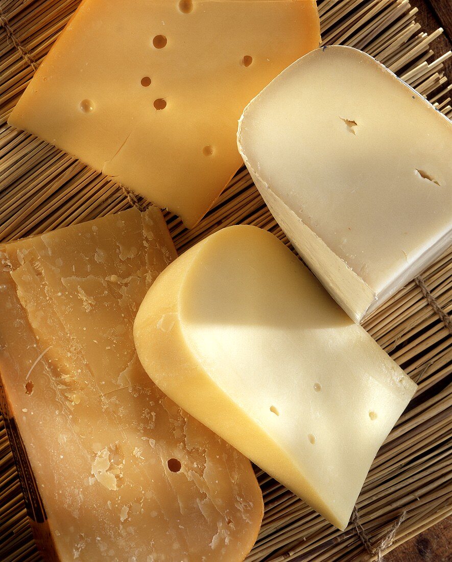Assorted Wedges of Gouda Cheese