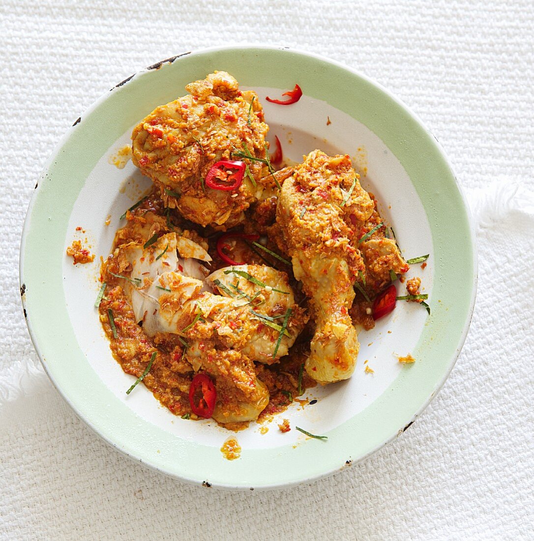 Chicken Kapitan (Hähnchencurry, Malaysia)