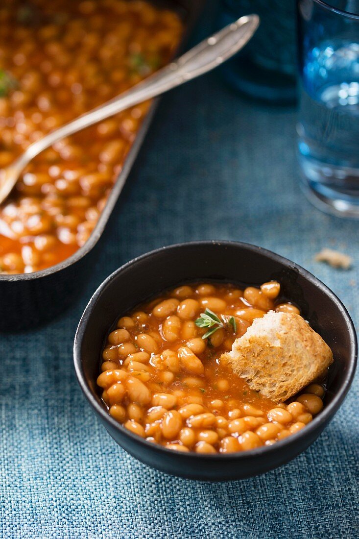 Baked beans with toast