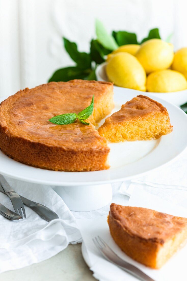 Polenta-Zitronen-Kuchen