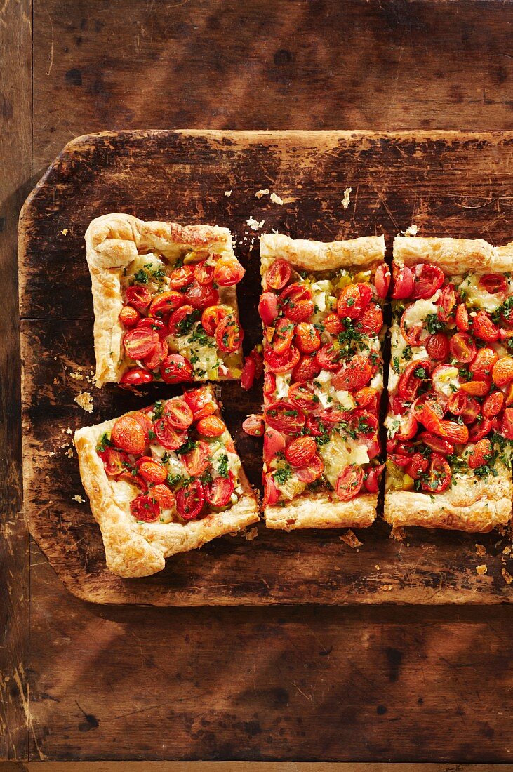 Rustic tomato tart