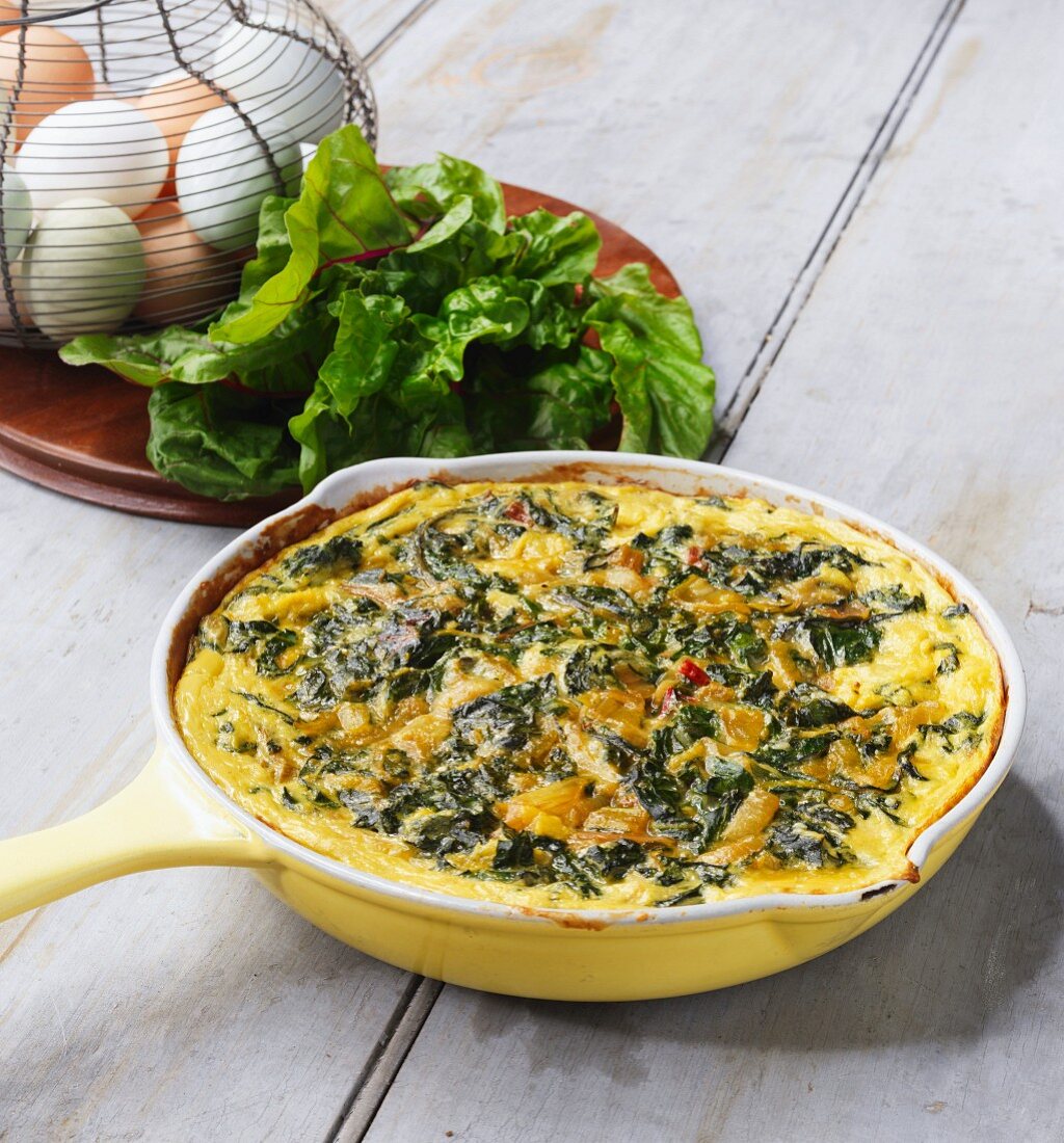 Frittata with young chard