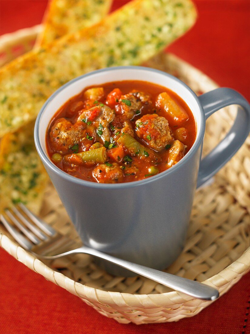 Vegetable stew with meatballs (Italy)