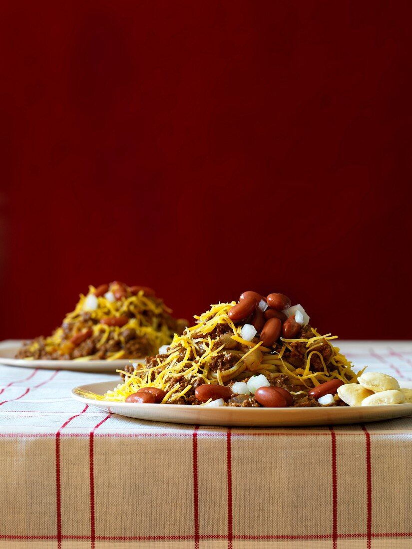 Cincinnati Chili (Chili con carne mit speziellen Gewürzen, USA)