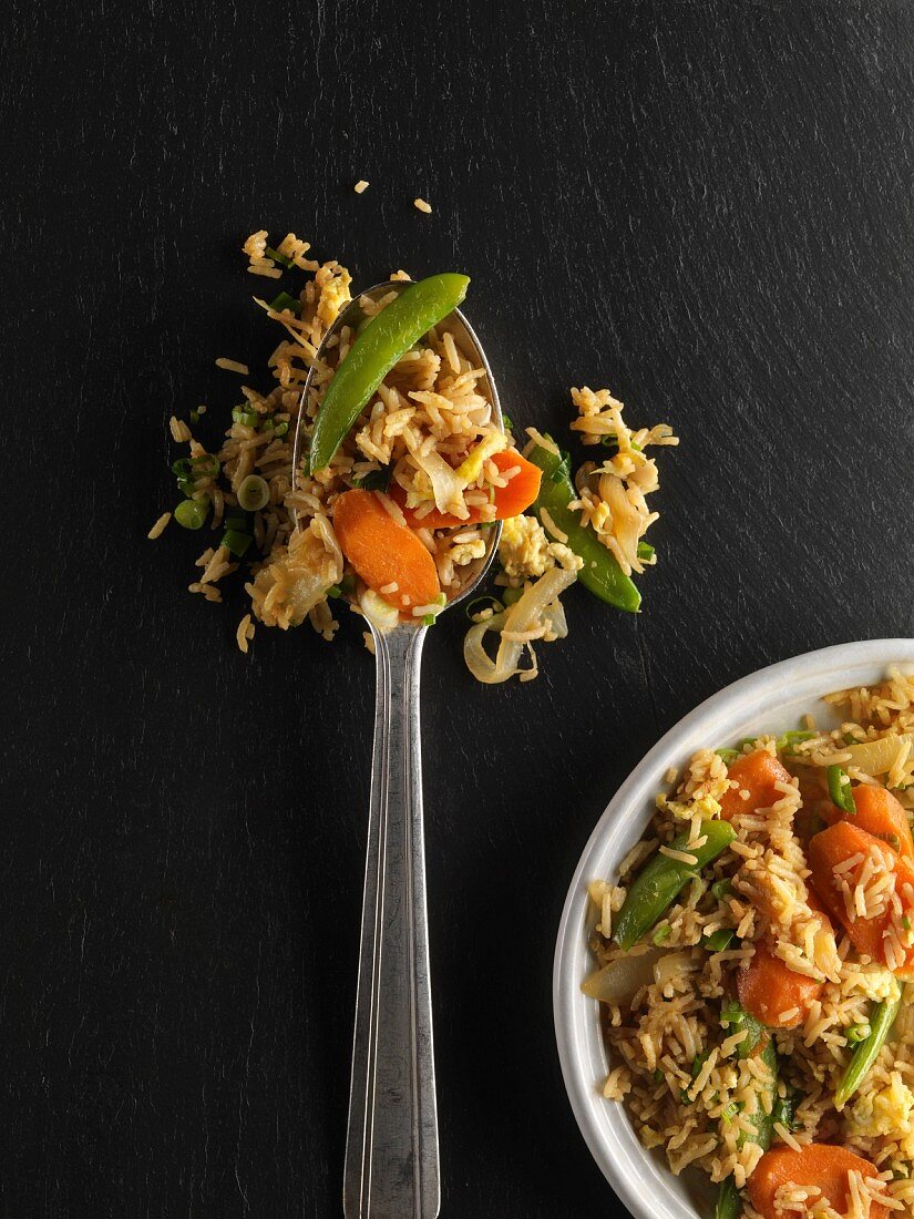 Fried rice with vegetables