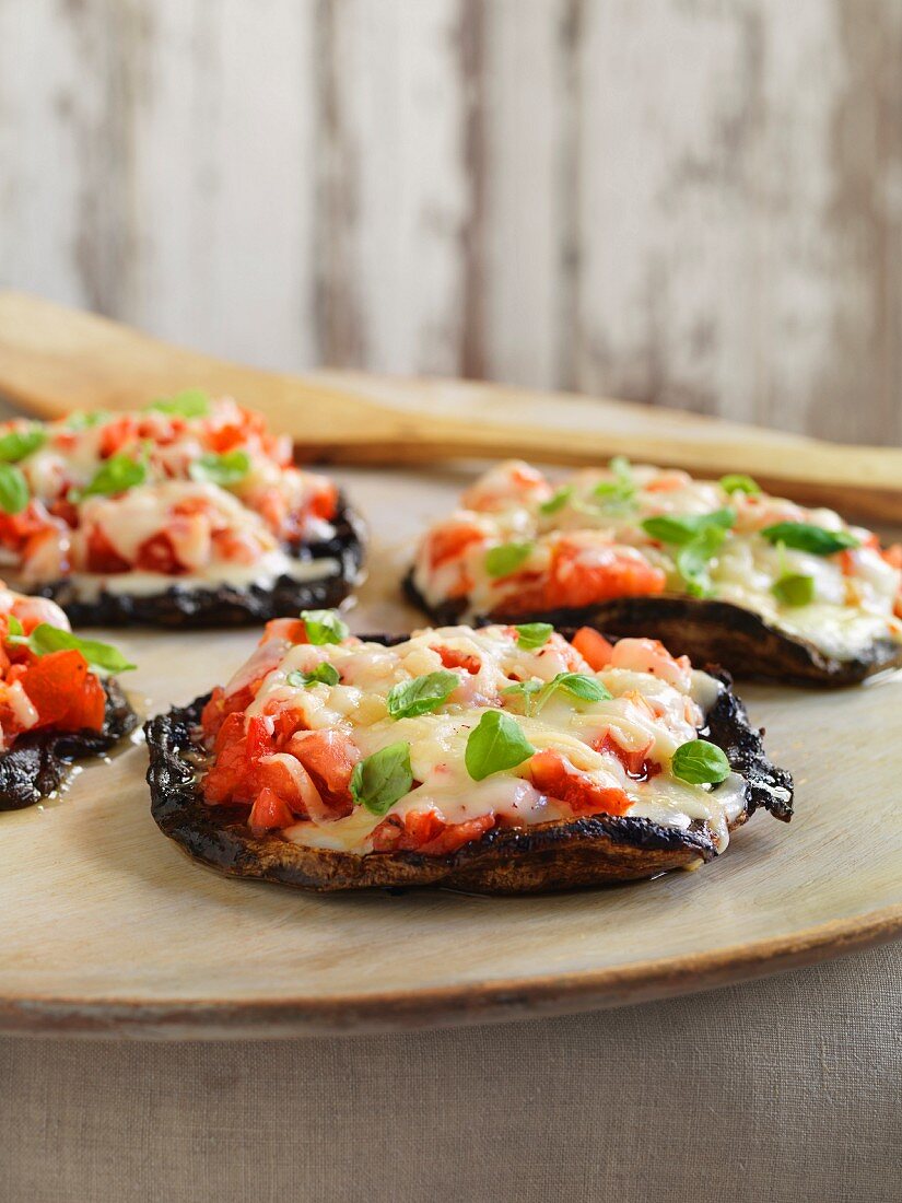 Portobello pizzas