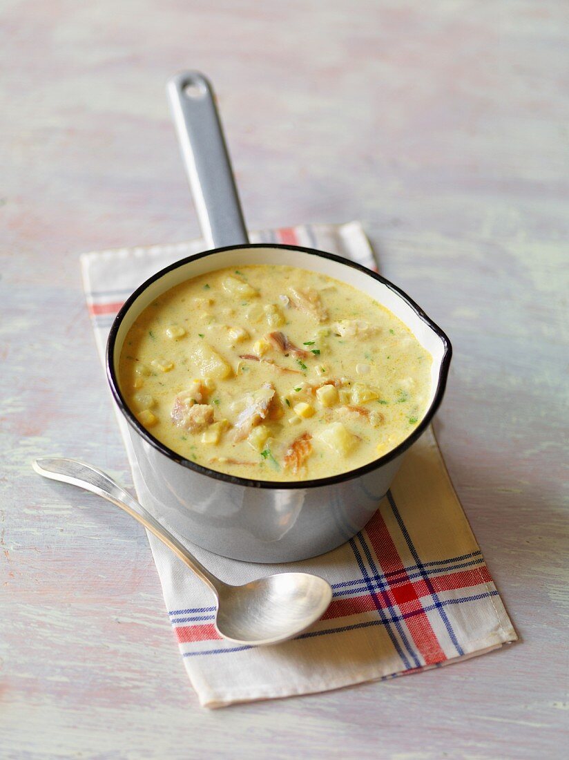 Corn Chowder (Maissuppe, USA)