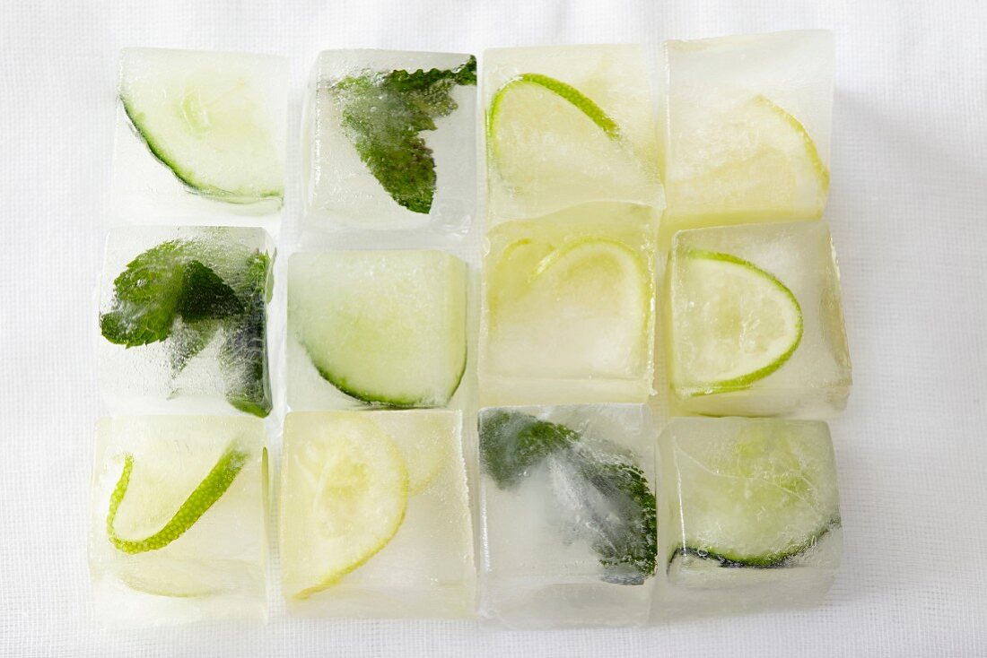 Mojito ice cubes