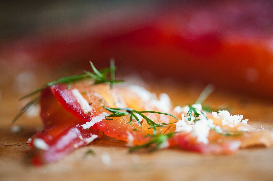 Graved Lachs, Close up