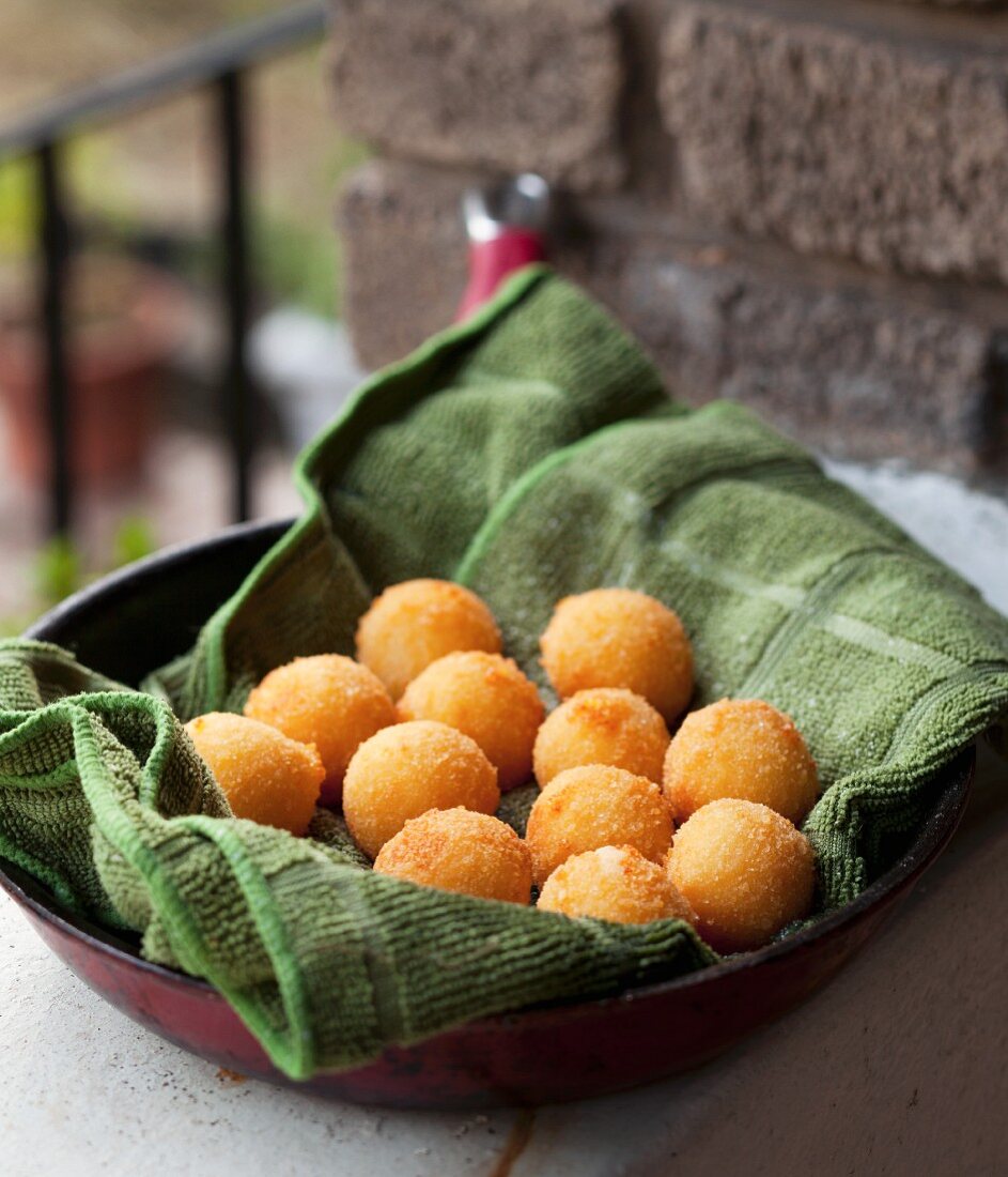 Mini cod fish fritters