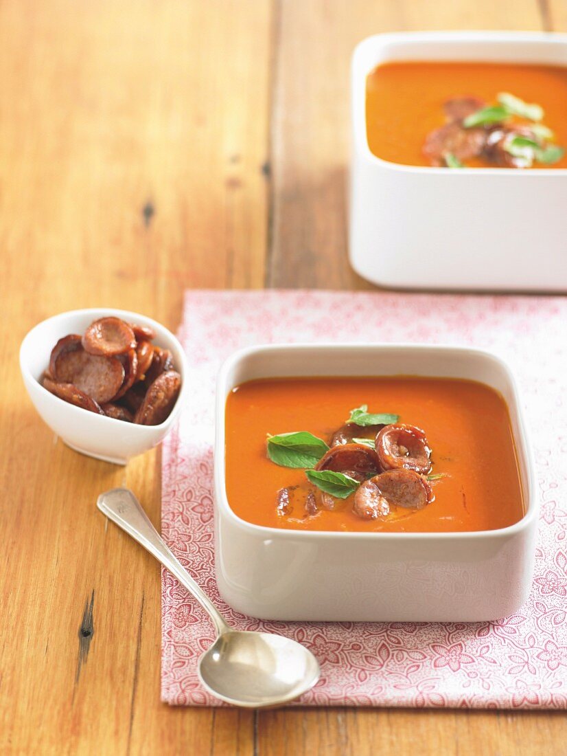 Chorizo-Paprika-Suppe