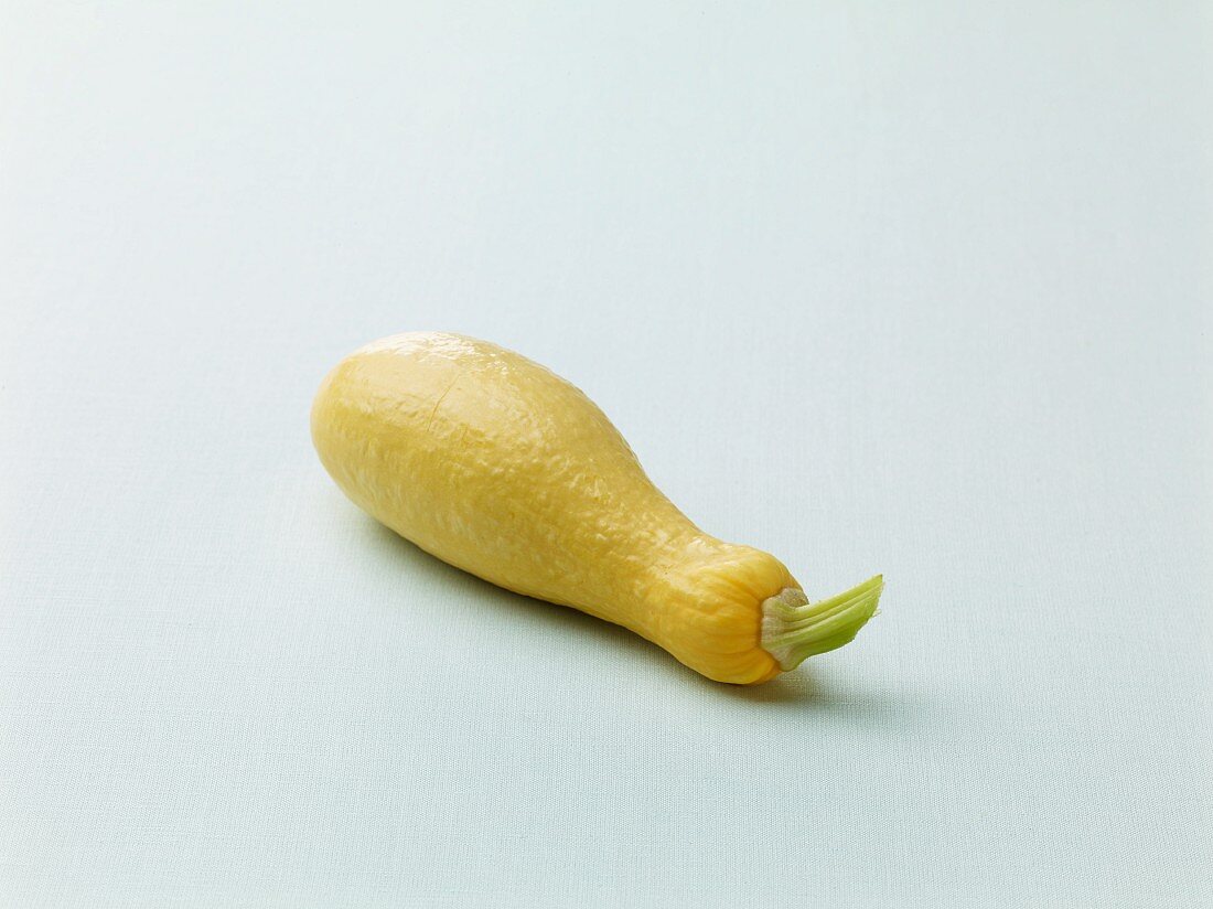 A yellow courgette