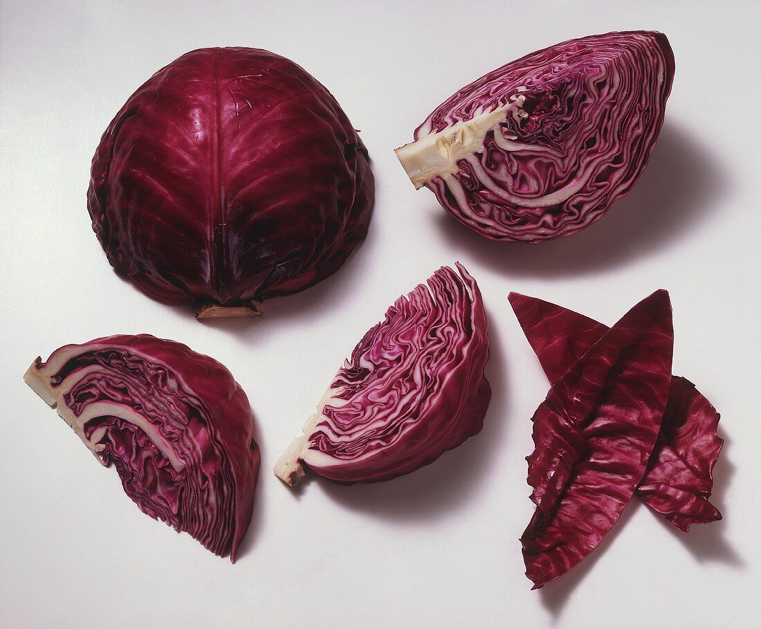 Pieces of Red Cabbage