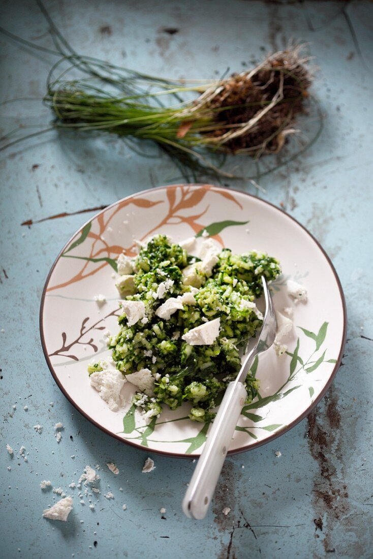 Spinach risotto with Parmesan