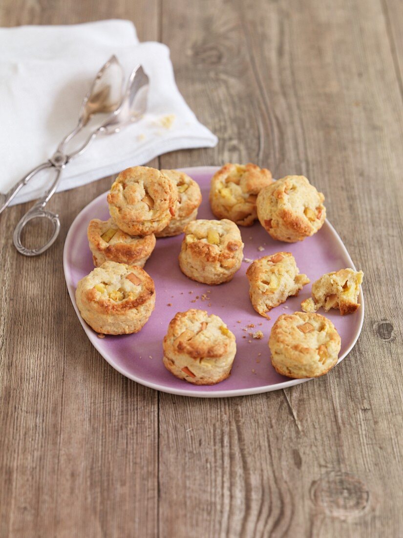 Apfel-Scones mit Marzipan