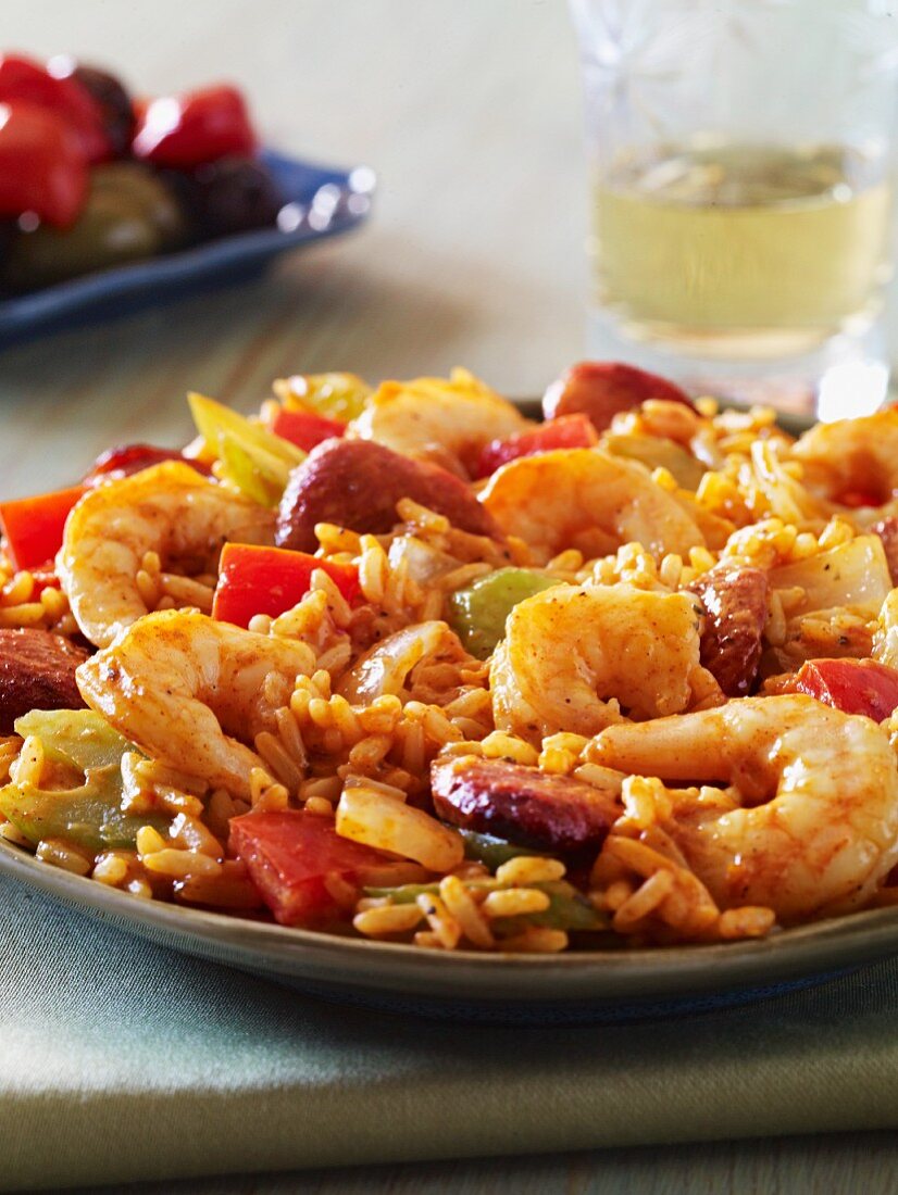 Jambalaya with prawns and sausage (USA)