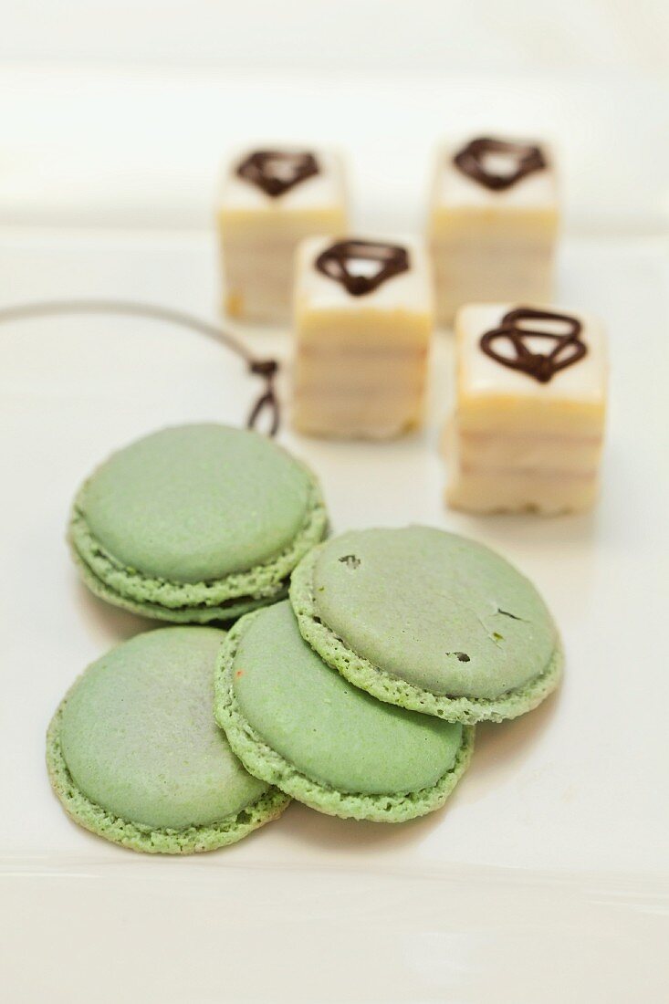 Macaroons and petit fours