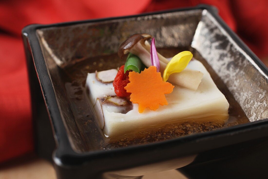 Tofu-Kaiseki (Vorspeise aus Japan)