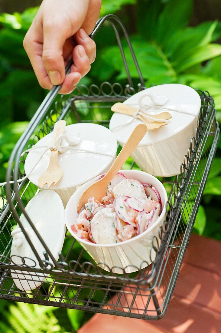 Radieschensalat für das Picknick