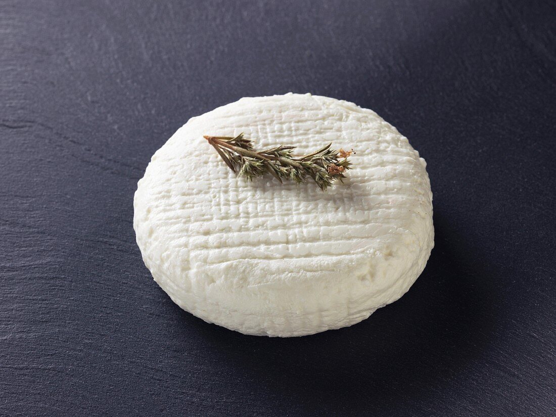 Chevre a la sariette (French goat's cheese)