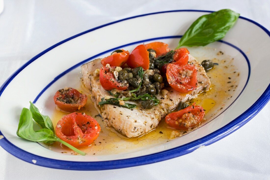 Swordfish with capers