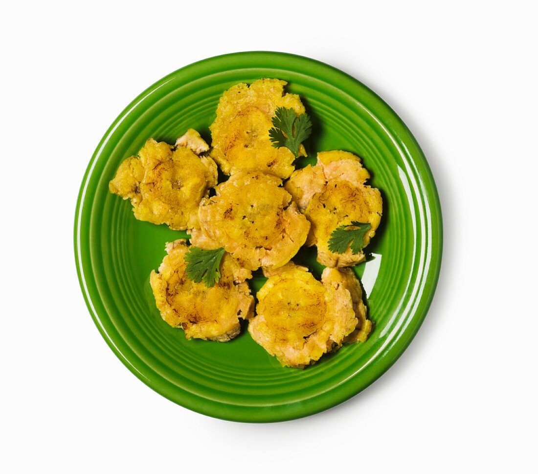 Tostones (frittierte Kochbananen) aus Kuba