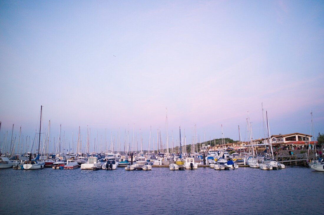 A view of yachts in the harbour at Kühlungsborn, Rostock, Mecklenburger Bay
