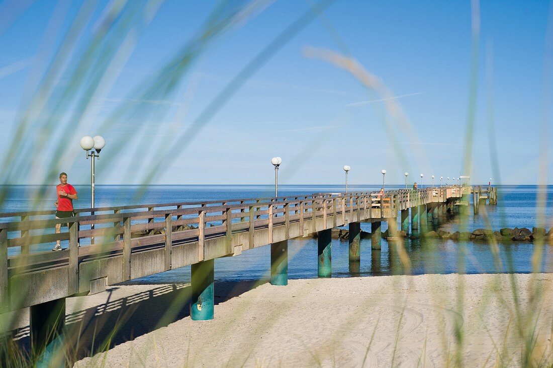 A view of the jetty near Wustrow, Baltic Sea