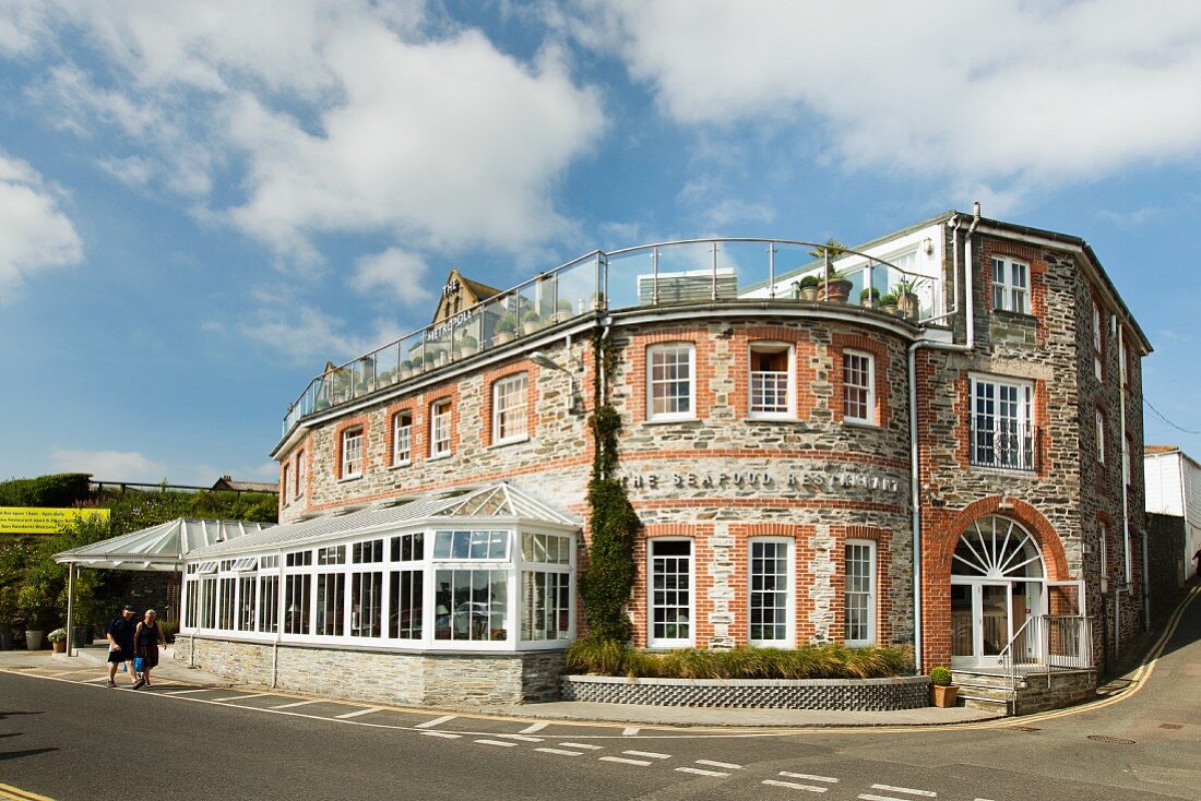 An exterior view of The Seafood Restaurant in Padstow (Cornwall, England)