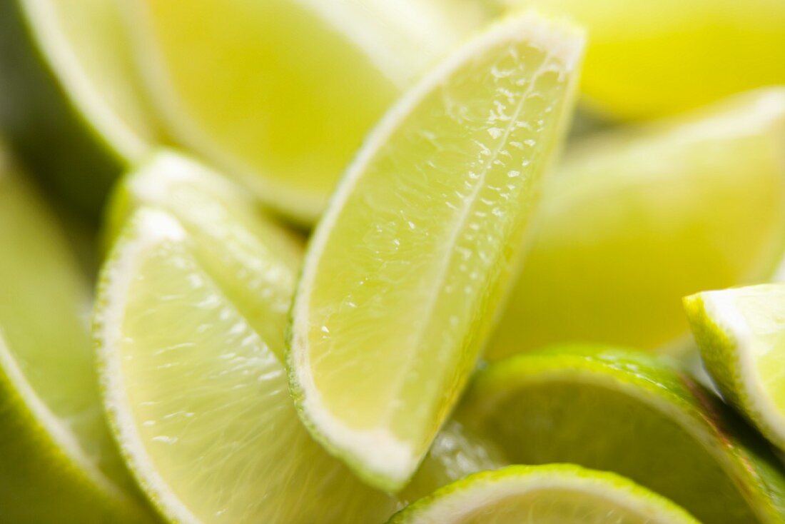 Lime wedges (close-up)