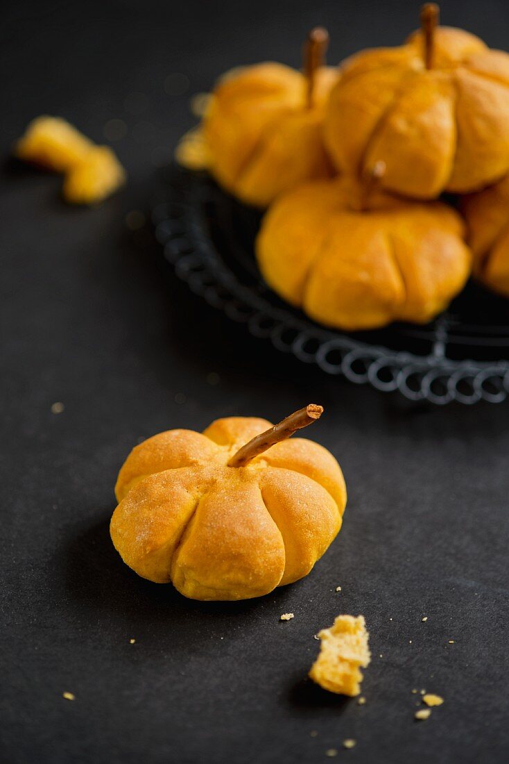 Pumpkin rolls for Halloween