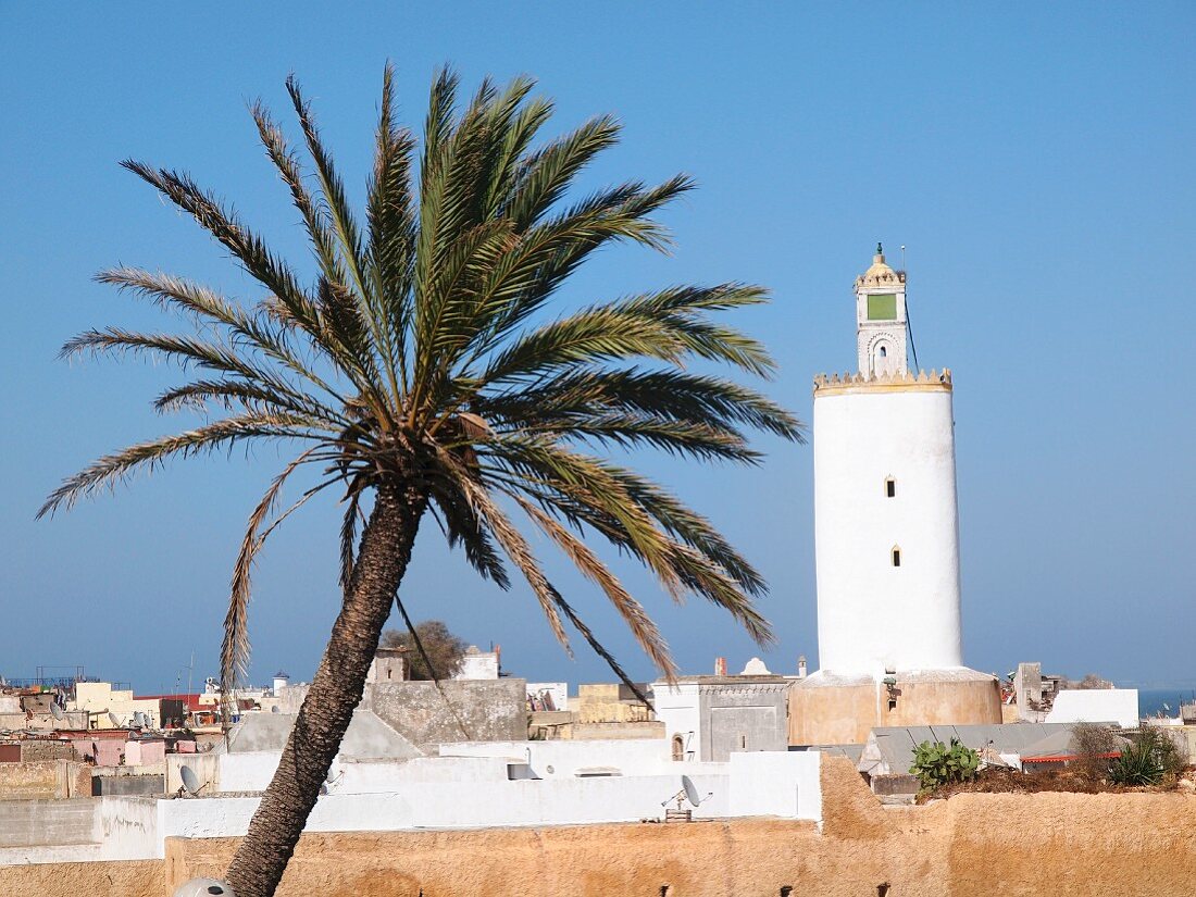 A view from the roof of the Riad le Mazagao over the Medina in El Jadida, Morocco