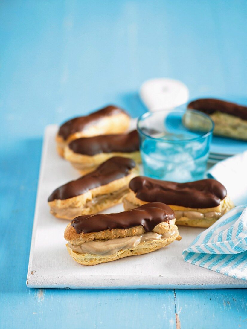 Mocha eclairs