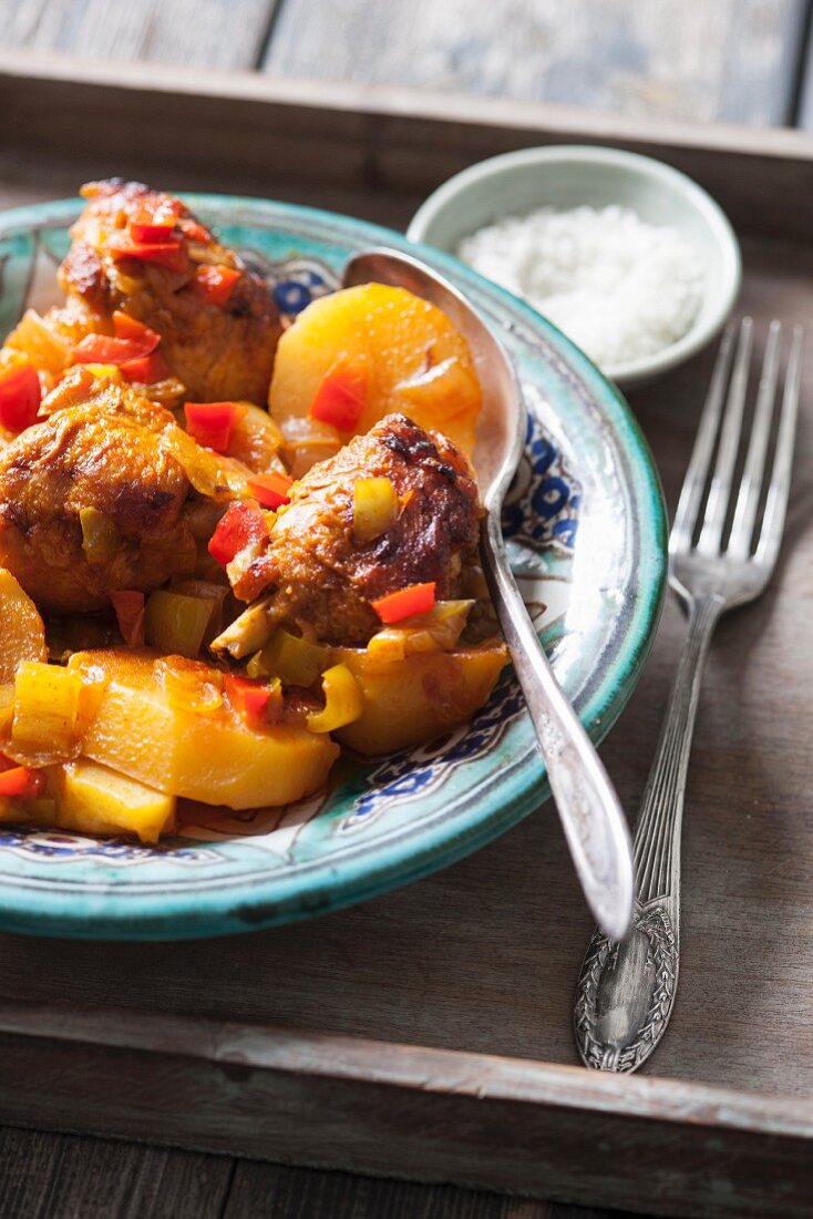Moroccan chicken stew