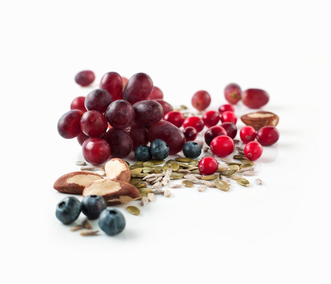 Trauben, Beeren und Kerne