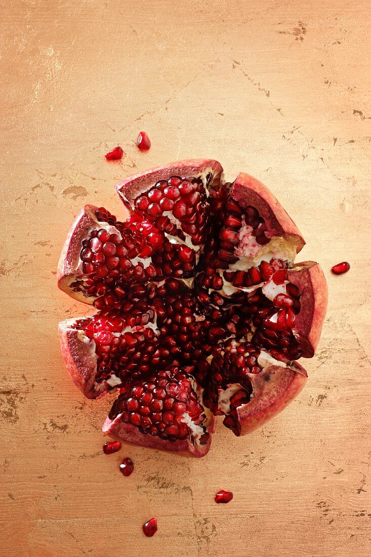 Pieces of pomegranate