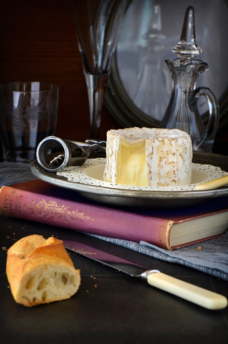 Chaource cheese and baguette
