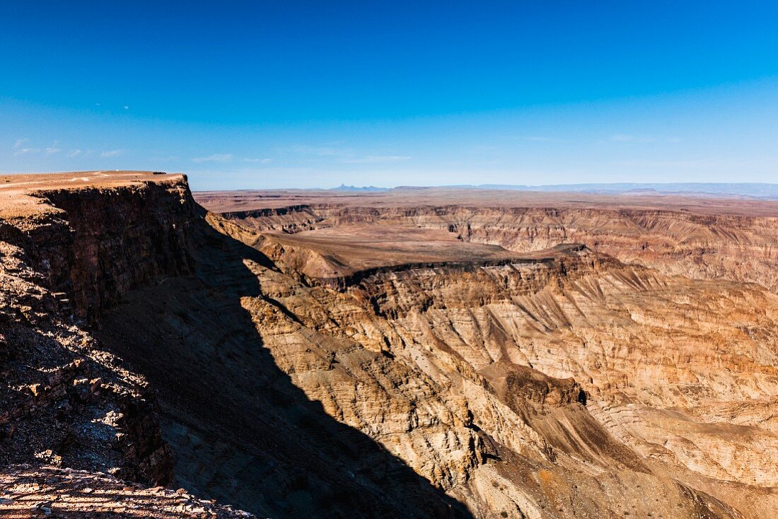 The Fish River Canyon in Southern Namibia is one of the largest canyons in the world
