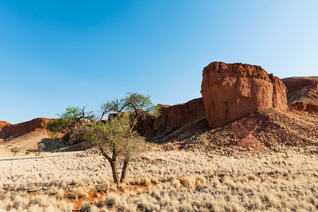 'Namib Desert Lodge', Sossusvlei, Namibia, Afrika - Blick auf den Hausberg