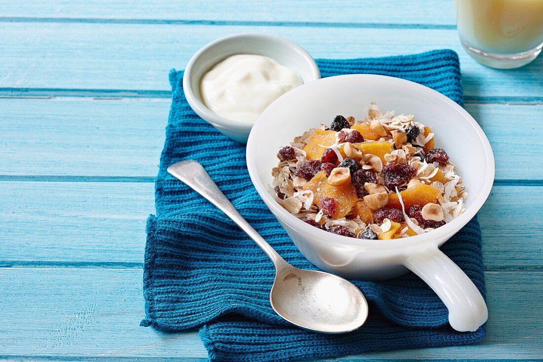 Coconut and hazelnut muesli