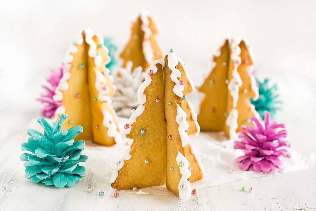 Christmas tree biscuits