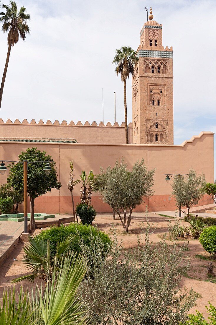 Koutoubia mosque in Marrkesh, Morocco